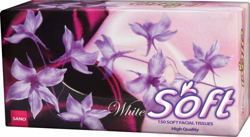 SANO PAPER SOFT TISSUE BOX 150 buc.